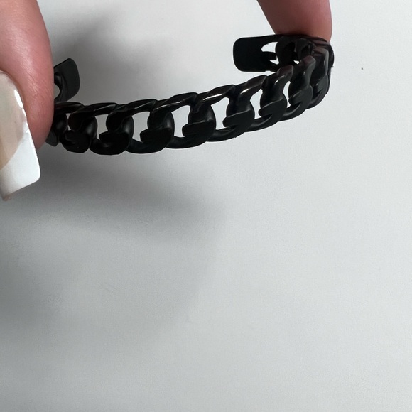 Givenchy Black Chain Bangle Bracelet - Picture 4 of 4